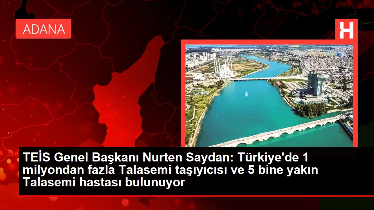 TEİS Genel Başkanı Nurten Saydan: Türkiye’de 1 milyondan fazla Talasemi taşıyıcısı ve 5 bine yakın Talasemi hastası bulunuyor