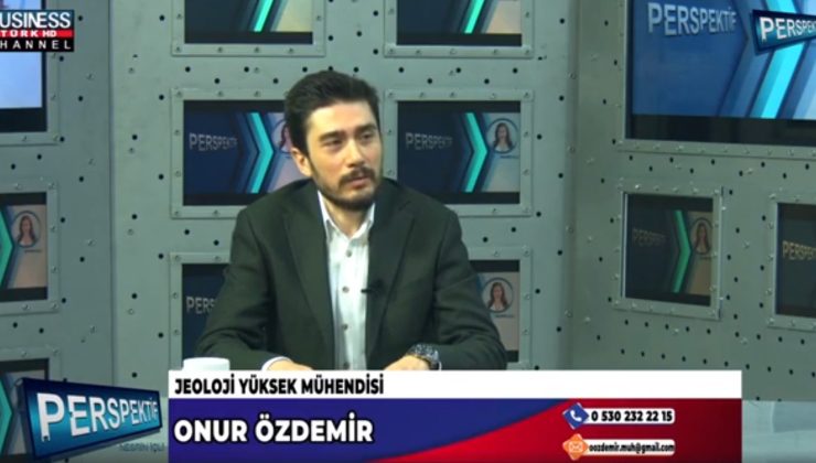 “TÜRKİYE’DE JEOLOJİ BİLİMİNİN YERİ VE ÖNEMİ” ONUR ÖZDEMİR ANLATIYOR…